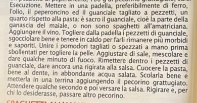 AMATRICIANA, il piatto che resiste al Terremoto