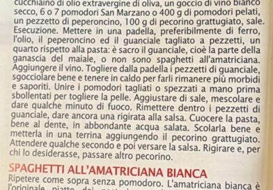 AMATRICIANA, il piatto che resiste al Terremoto